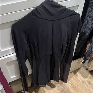 lululemon athletica Black Cowl Neck Sweater. Rare find.  Form fitting